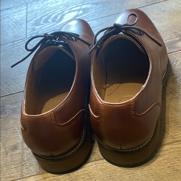 Joseph Abboud Cognac Leather Men's Dress Shoes Size 11 - Picture 3 of 6